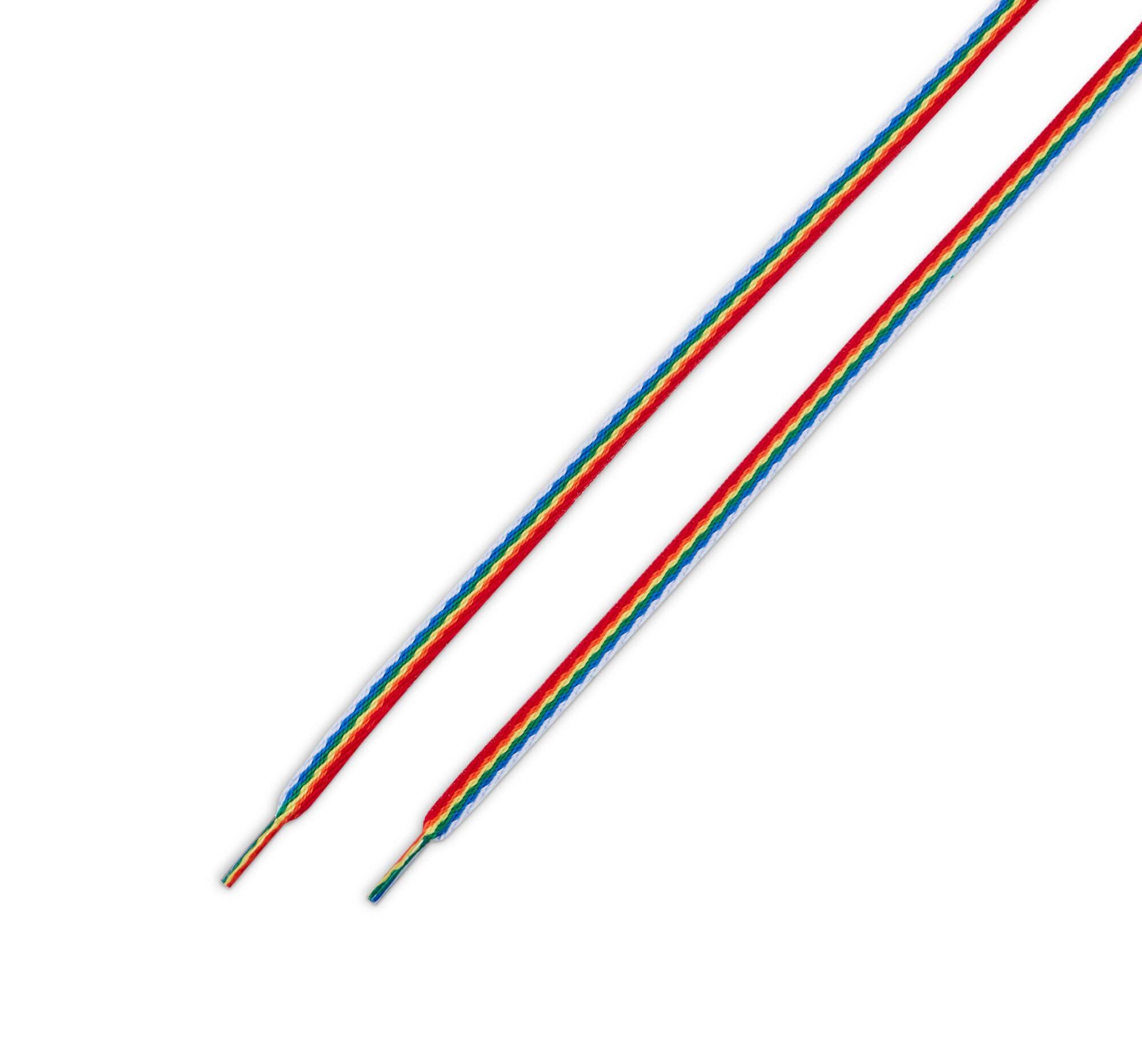 Šnúrky Rainbow do nízkych topánok 45''/114 cm