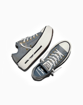 Chuck Taylor All Star Lift Double Stack Platform Metallic Twill