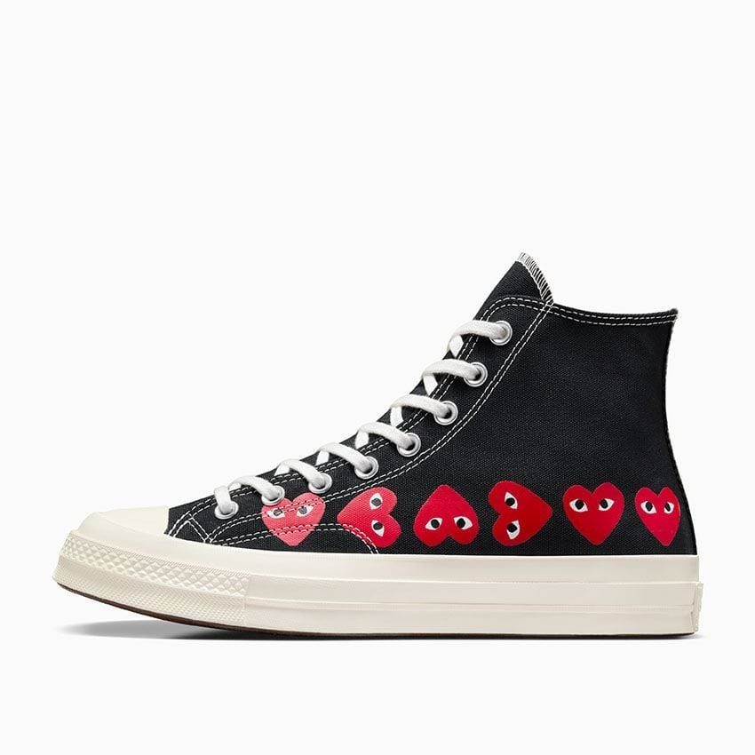 Converse x Comme des Garçons PLAY Chuck 70 Multi Heart-Black-36