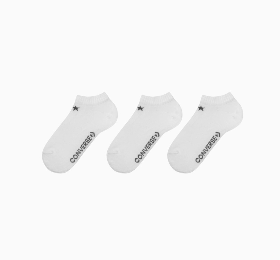 3-Pack Basic Wordmark Socks-White-35-38