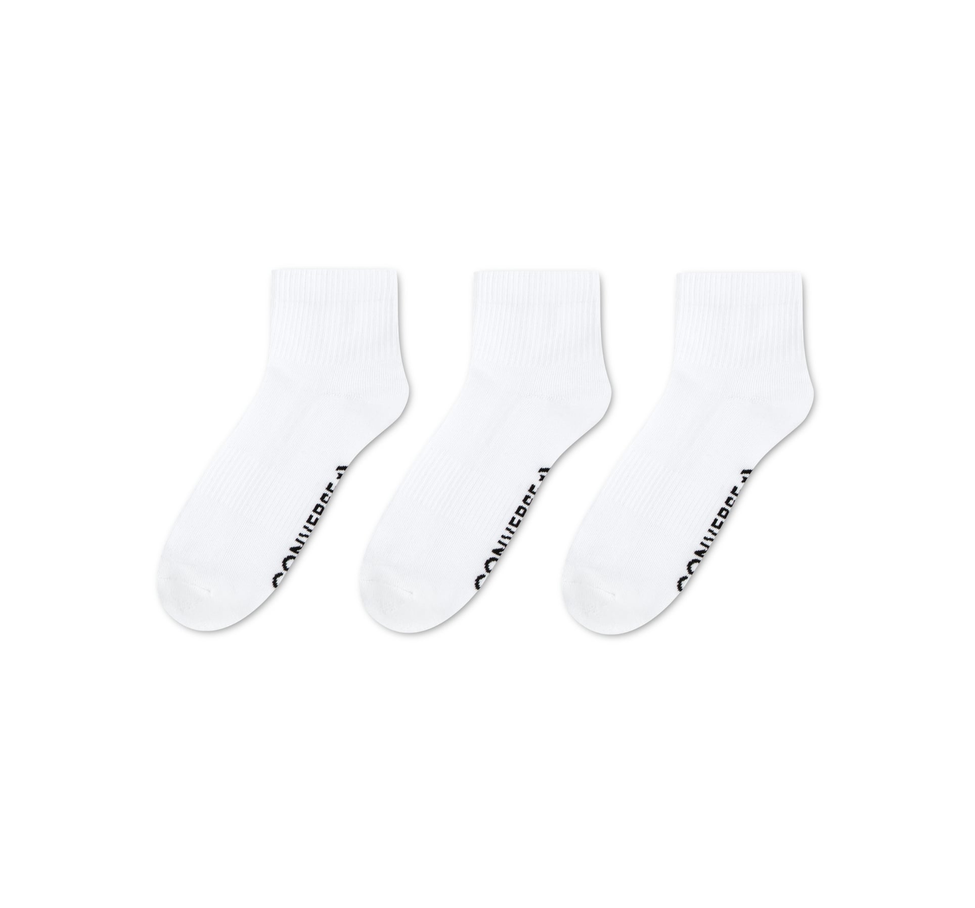 3-Pack Wordmark Quarter Socks